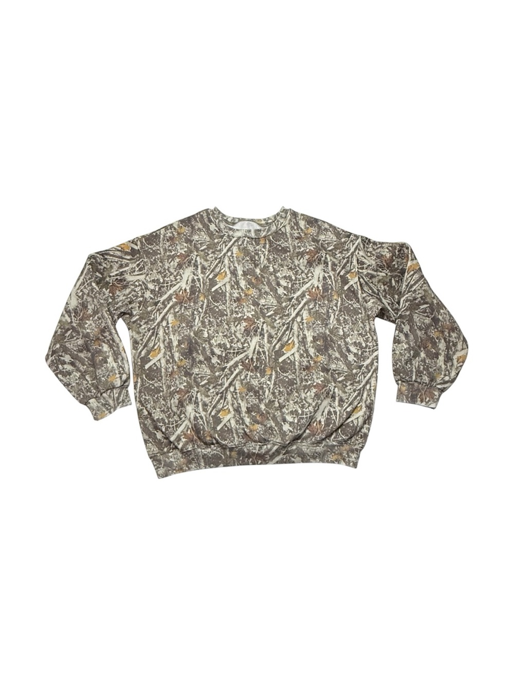 Camouflage camo hunter crew neck sweater